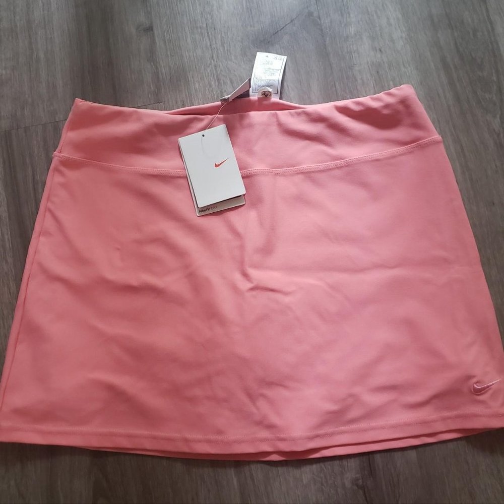baby pink nike tennis mini skirt